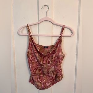 Vintage Rue 21 Sequin Party Top